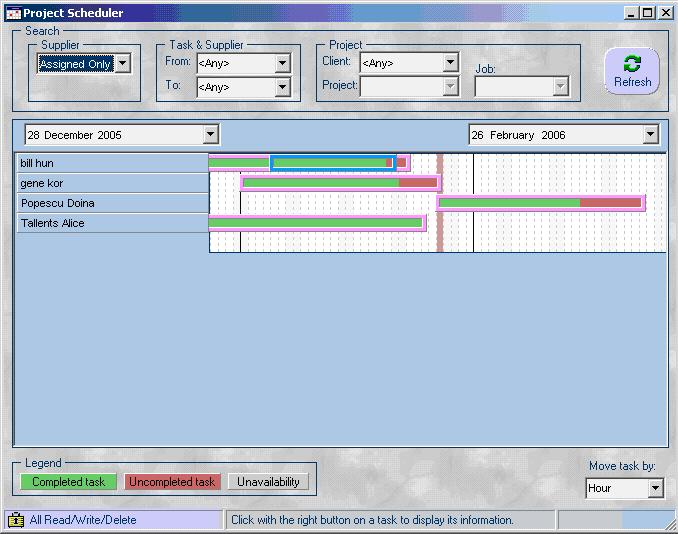 Project Scheduler im LTC Organiser